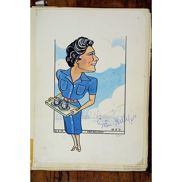Caricature - Sian Phillips in <i>The Holiday</i> Caricature - Sian Phillips in <i>The Holiday</i>