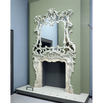Chimneypiece and overmantel Chimneypiece and overmantel