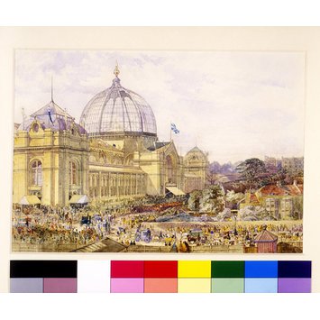 Watercolour - The Official Opening of the 1862 London International Exhibition Watercolour - The Official Opening of the 1862 London International Exhibition