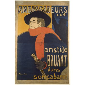 Poster - Ambassadeurs. Aristide Bruant Dans Son Cabaret Poster - Ambassadeurs. Aristide Bruant Dans Son Cabaret