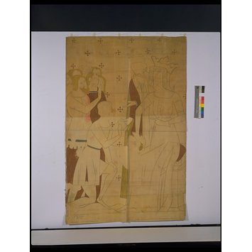 Drawing - The Legend of St. Kenelm, King of Mercia Drawing - The Legend of St. Kenelm, King of Mercia
