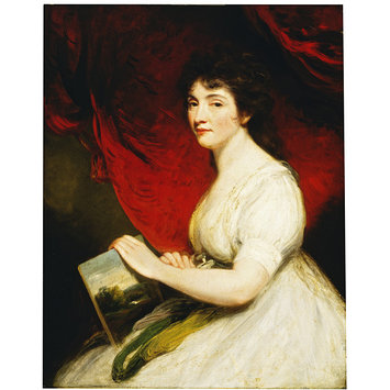 Oil painting - Miss Mary Linwood, Artist in Needlework Oil painting - Miss Mary Linwood, Artist in Needlework