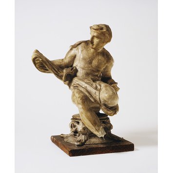 Panel - Seated male figure Panel - Seated male figure