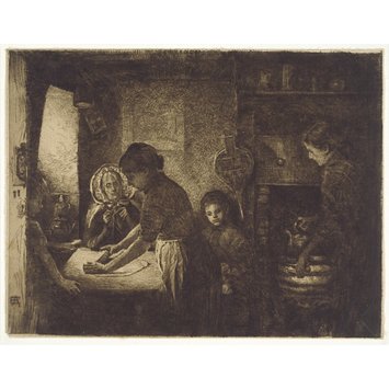 Drypoint etching Drypoint etching