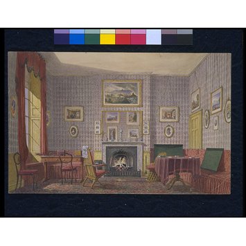 Print - View of a room at Christ Church, Oxford Print - View of a room at Christ Church, Oxford