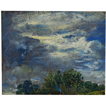 Oil painting - Study of Sky and Trees Oil painting - Study of Sky and Trees