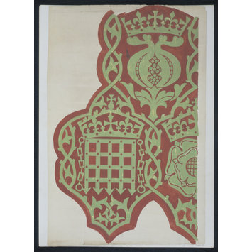 Wallpaper design for Houses of Parliament | A. W. Pugin | V&A Search ...