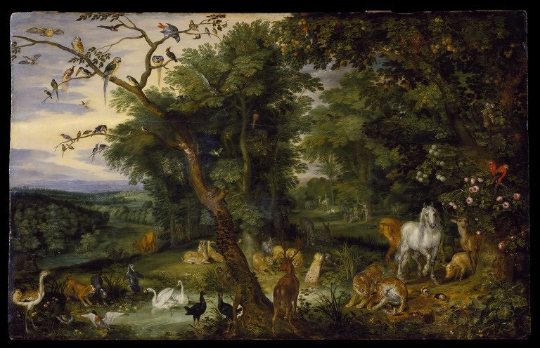 The Temptation In The Garden Of Eden Brueghel Jan The Elder V A Explore The Collections