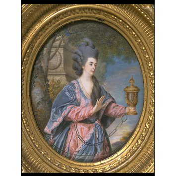 Portrait miniature - Mary Ann Yates as Electra in Voltaire's <i>Orestes</i> Portrait miniature - Mary Ann Yates as Electra in Voltaire's <i>Orestes</i>