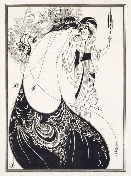 The Peacock Skirt by Aubrey Beardsley, 1894