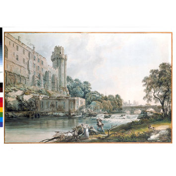 Watercolour - Ceasar's Tower and part of Warwick Castle Watercolour - Ceasar's Tower and part of Warwick Castle