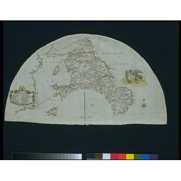 Fan mount - The Ladies Travelling Fan, of England and Wales Fan mount - The Ladies Travelling Fan, of England and Wales