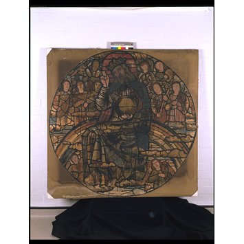 Design for stained glass - Christ in majesty Design for stained glass - Christ in majesty
