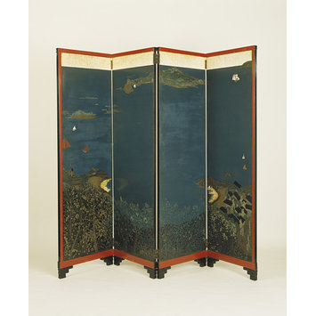 Folding screen - 'Paysage Bretagne - St. Riom' Folding screen - 'Paysage Bretagne - St. Riom'