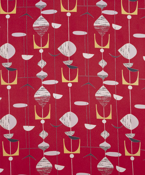 Marian Mahler: Curtain, 1950, Printed Cotton