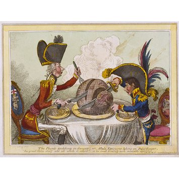 Print - The Plum-Pudding in Danger Print - The Plum-Pudding in Danger