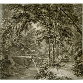 Drawing - The River Teme at Downton, Herefordshire Drawing - The River Teme at Downton, Herefordshire
