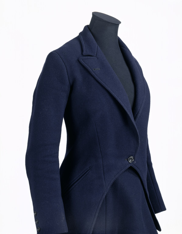 Riding habit coat | V&A Search the riding jacket habit navy blue wool
