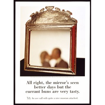 Poster - All right, the mirror's seen better days but the currant buns are very tasty Poster - All right, the mirror's seen better days but the currant buns are very tasty