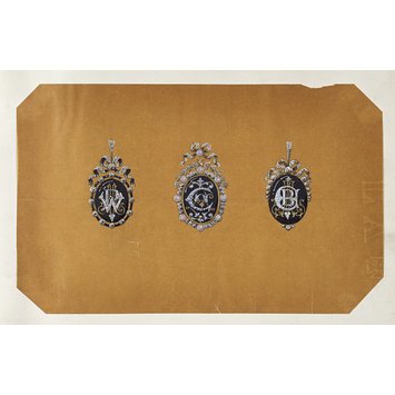 Design - Original designs for modern goldsmith's work, chiefly in the style of the Renaissance Design - Original designs for modern goldsmith's work, chiefly in the style of the Renaissance