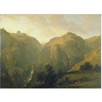 Oil painting - A Mountainous Landscape Oil painting - A Mountainous Landscape