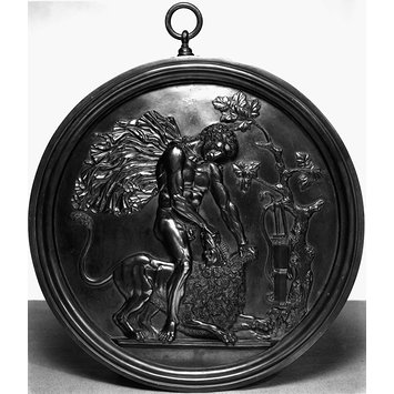 Roundel - Hercules and the Nemean Lion Roundel - Hercules and the Nemean Lion
