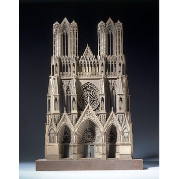 Model of west front of rheims cathedral Model of west front of rheims cathedral