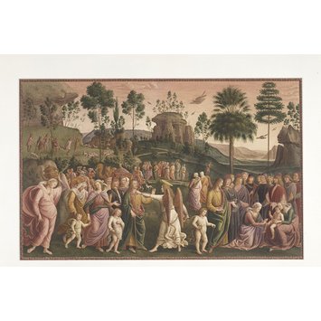 Watercolour - Copy after the painting Moses and the Angel by Perugino in the Collegio del Cambio, Perugia. Watercolour - Copy after the painting Moses and the Angel by Perugino in the Collegio del Cambio, Perugia.