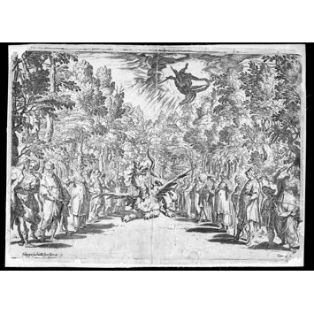 Engraving - Apollo and the Python Engraving - Apollo and the Python