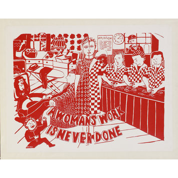Poster - A Womans Work Is Never Done Poster - A Womans Work Is Never Done