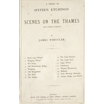 Print - Title-page to The Thames Set Print - Title-page to The Thames Set