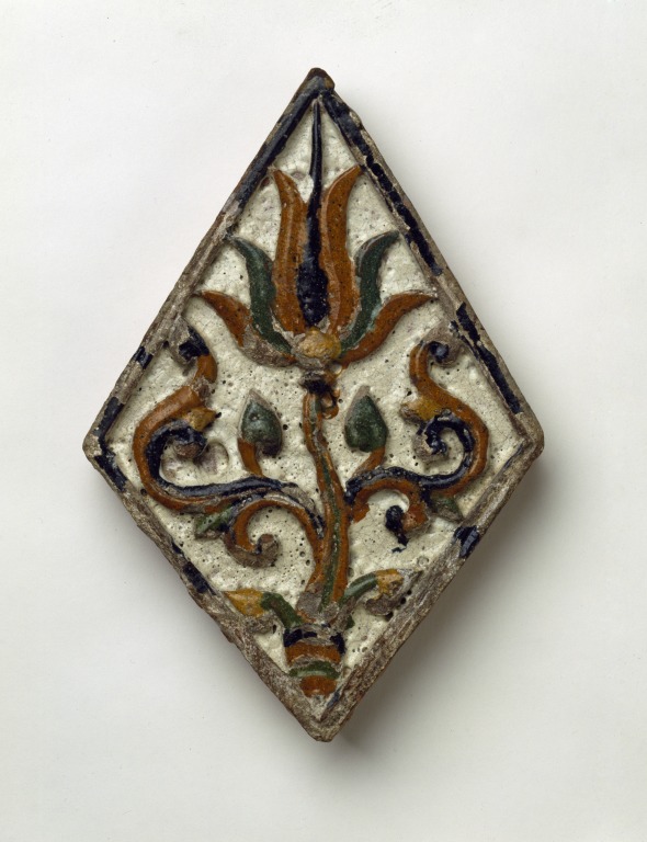 Glazed tile (Tile) | V&A Search the Collections