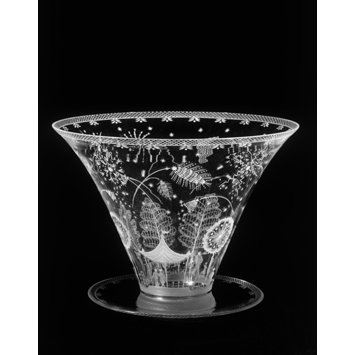 Vase and stand - Fireworks bowl Vase and stand - Fireworks bowl
