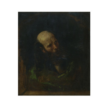 Oil painting - Head of a monk Oil painting - Head of a monk