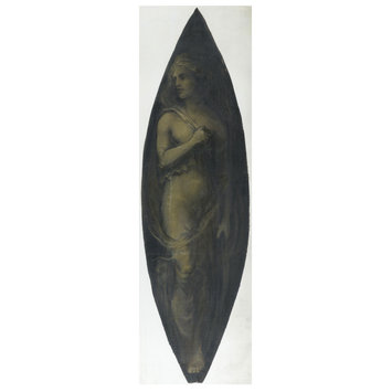Oil painting - Standing Female Figure (decorative panel) Oil painting - Standing Female Figure (decorative panel)