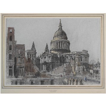Drawing - St Paul's Cathedral Drawing - St Paul's Cathedral