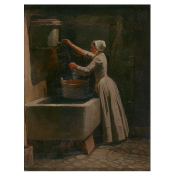 Oil painting - Drawing Water Oil painting - Drawing Water