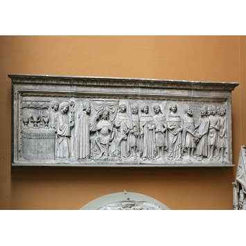 Plaster cast - The Coronation of a German Emperor as King of Italy Plaster cast - The Coronation of a German Emperor as King of Italy
