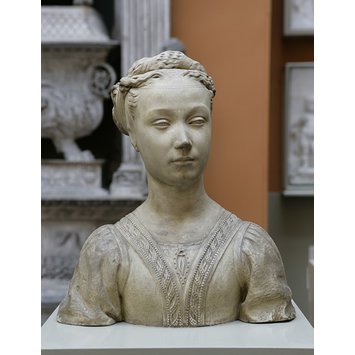 Plaster cast - Portrait of a young woman Plaster cast - Portrait of a young woman