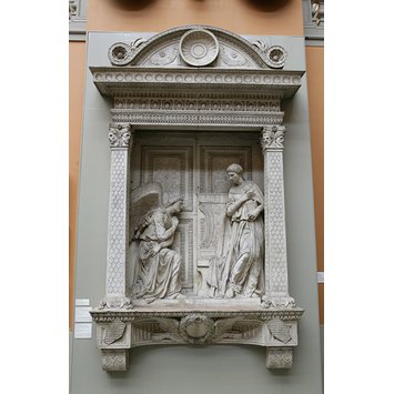 Plaster cast - Annunciation tabernacle Plaster cast - Annunciation tabernacle