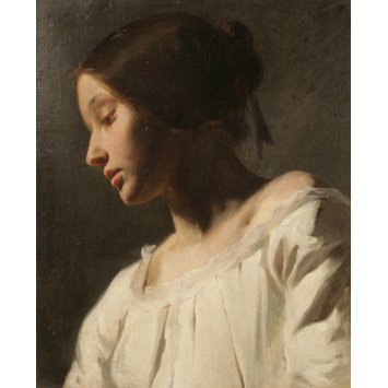 Oil painting - Head of a Girl Oil painting - Head of a Girl