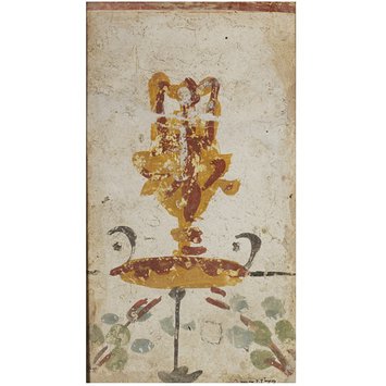 Fresco fragment - Flower stem Fresco fragment - Flower stem