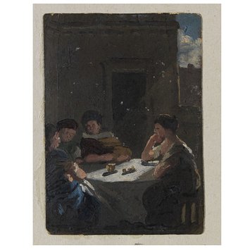 Oil painting - A Gathering (sketch for a picture) Oil painting - A Gathering (sketch for a picture)