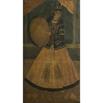 Oil painting - Woman Playing a Tambourine Oil painting - Woman Playing a Tambourine