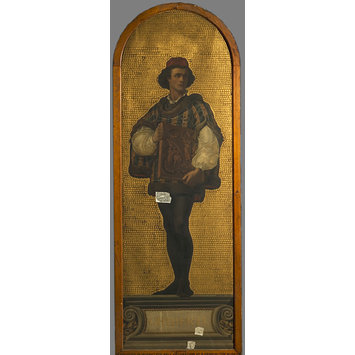Oil painting - Ghiberti: design for a mosaic in the Museum (the 'Kensington Valhalla') Oil painting - Ghiberti: design for a mosaic in the Museum (the 'Kensington Valhalla')