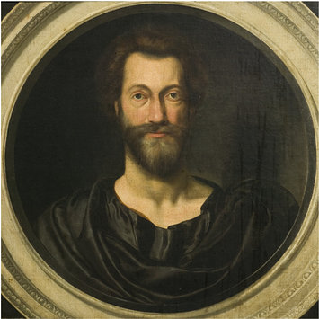 Oil painting - Portrait of John Donne (1573-1631) at the age of 49 Oil painting - Portrait of John Donne (1573-1631) at the age of 49