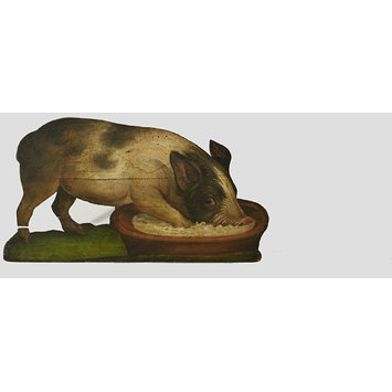 Pig Feeding From A Bowl Dummy Board V Search The Collections Dummy Board Pig Feeding From A Bowl