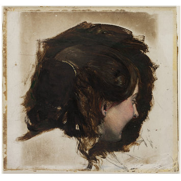 Oil painting - A Girl's Head Oil painting - A Girl's Head