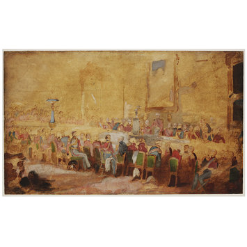 Oil sketch - The Waterloo banquet Oil sketch - The Waterloo banquet
