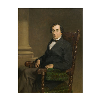 Oil painting - The Right Honourable Benjamin Disraeli, MP, afterwards Earl of Beaconsfield Oil painting - The Right Honourable Benjamin Disraeli, MP, afterwards Earl of Beaconsfield